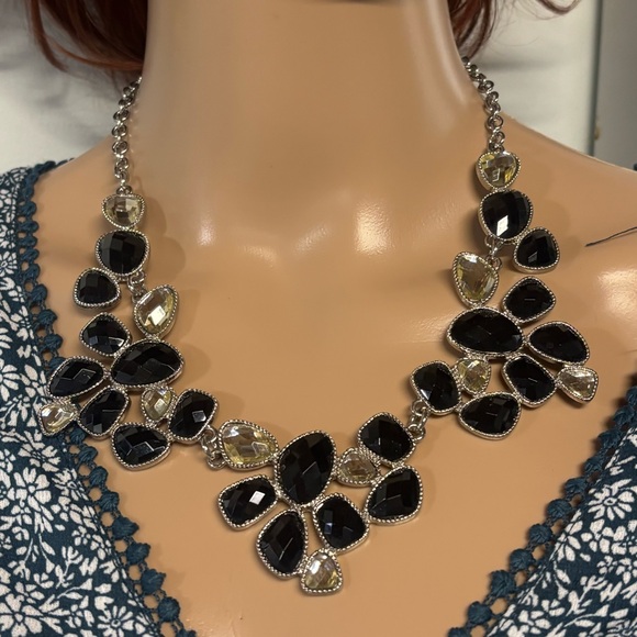White House Black Market Jewelry - ❤️White House Black Market Onyx & Citrine Statement Necklace